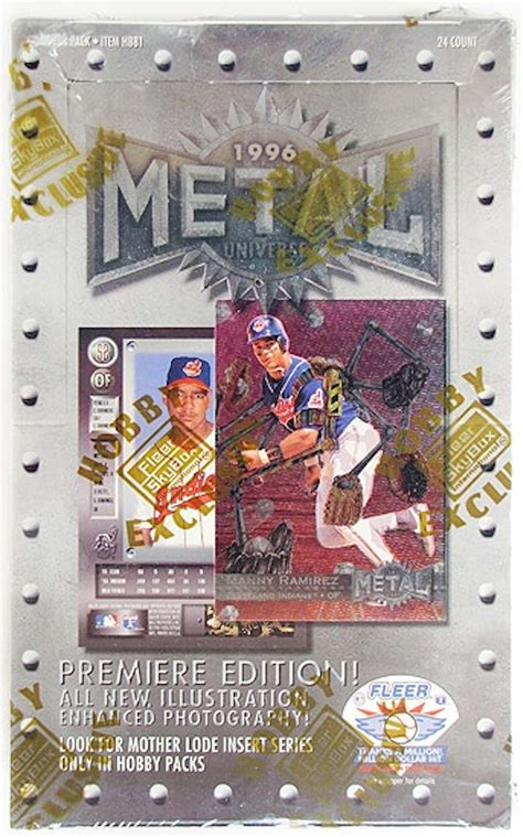 1996 metal universe box sale|1996 Skybox Metal Universe Baseball Hobby Box.